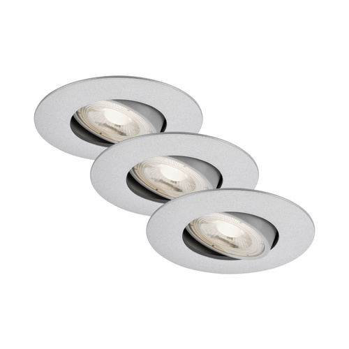 Briloner LED Einbauleuchte Nava Move chrom-matt, 3er Set