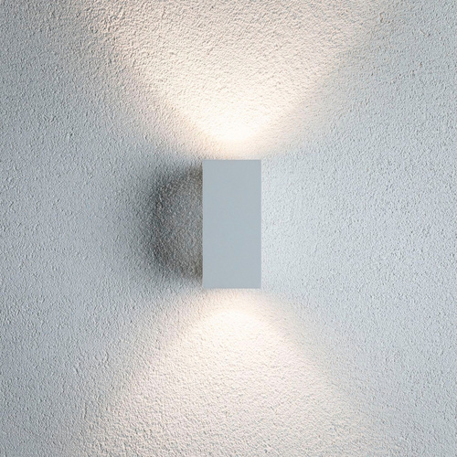 LED Wandleuchte Flame in Weiß 2x 5,6W 520lm IP44