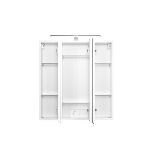 HELD MÖBEL Spiegelschrank »Portofino«, Höhe: 64 cm, Tiefe: 20 cm, weiß - weiss