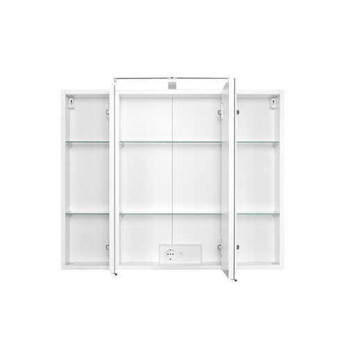 HELD MÖBEL Spiegelschrank »Portofino«, Höhe: 64 cm, Tiefe: 20 cm, weiß - weiss