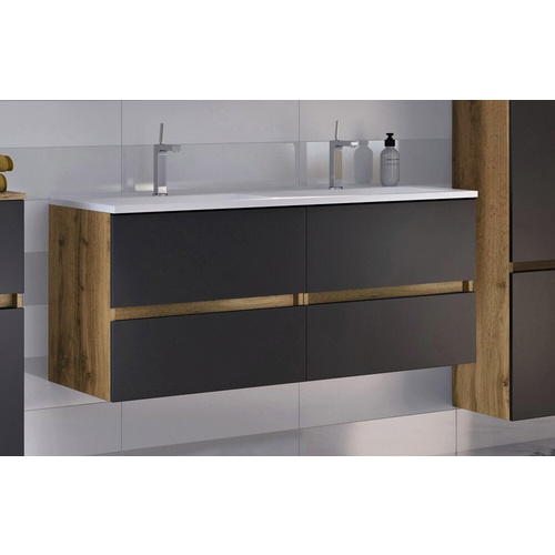 Thumbnail - HELD MÖBEL Waschtisch »Lucca«, BxHxT: 120 x 54 x 47 cm - grau