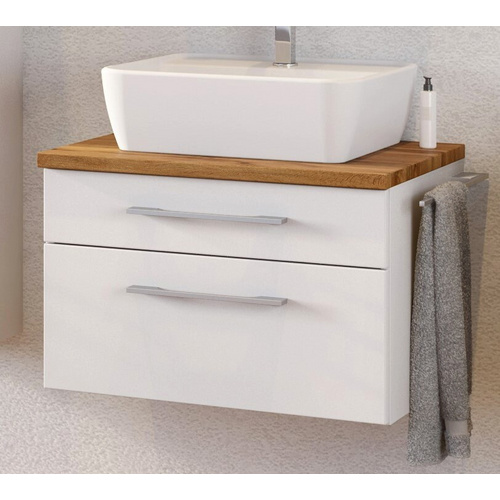 Thumbnail - HELD MÖBEL Waschbeckenunterschrank »Davos«, BxHxT: 60 x 41 x 47 cm - weiss