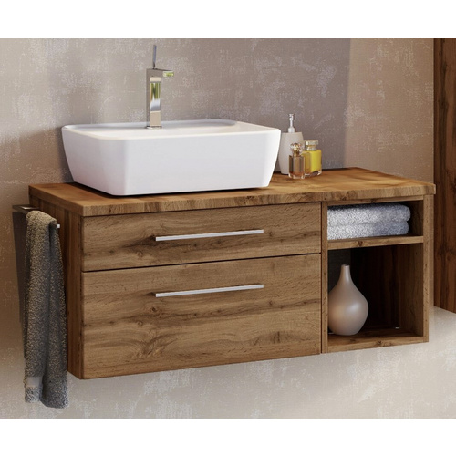 Thumbnail - HELD MÖBEL Waschtisch-Set »DAVOS«, 7-teilig - braun