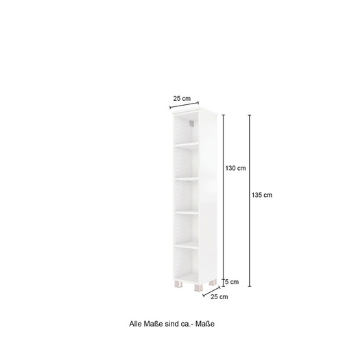 Thumbnail - HELD MÖBEL Midiregal »Genua«, BxT: 25 x 25 cm, wotaneiche - beige