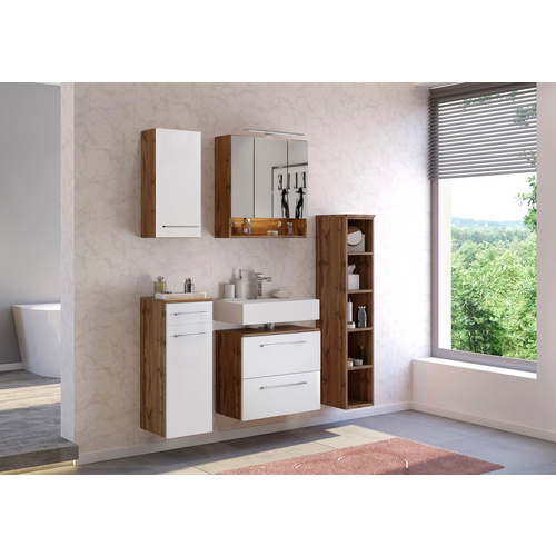 Thumbnail - HELD MÖBEL Waschbeckenunterschrank »Livorno«, BxHxT: 60 x 54 x 35 cm - weiss