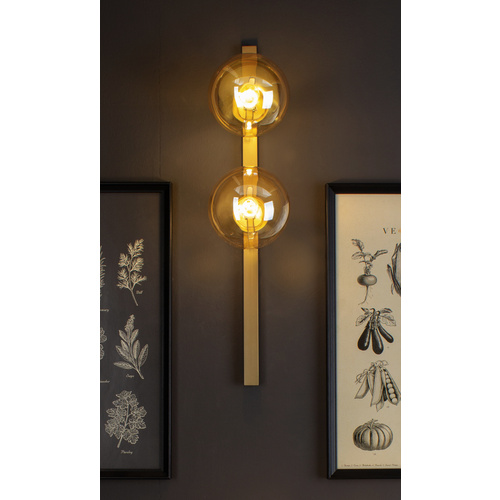 ECO-LIGHT Wandleuchte »Pluto«, E14, max. 25 W, goldfarben/champagnerfarben