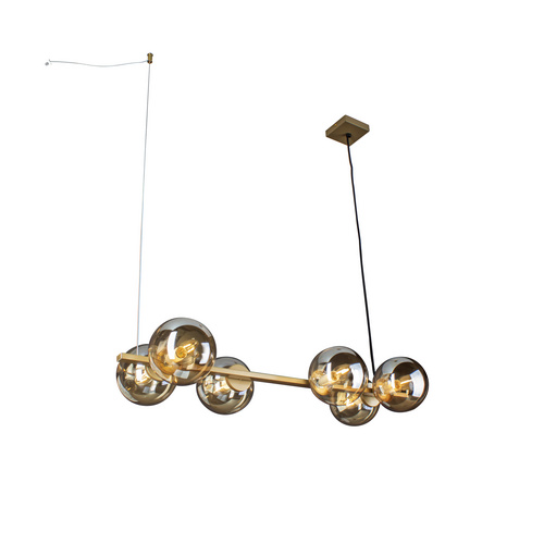 ECO-LIGHT Pendelleuchte »Pluto«, E14, max. 25 W, goldfarben/champagnerfarben