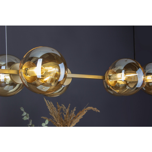 ECO-LIGHT Pendelleuchte »Pluto«, E14, max. 25 W, goldfarben/champagnerfarben