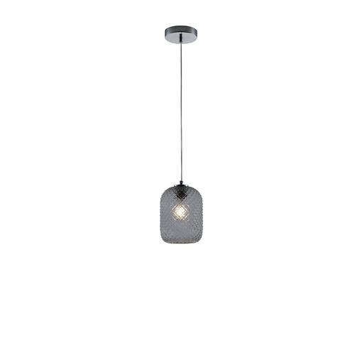 Luce ambiente Design Pendelleuchte »Ashford«, E27, max. 60 W, Glas – grau