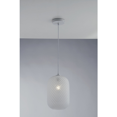 Luce ambiente Design Pendelleuchte »Ashford«, E27, max. 60 W, Glas – weiss