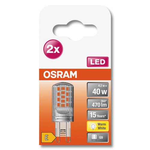 Thumbnail - OSRAM LED-Lampe »LED PIN G9«, 4,2 W, 240 V - transparent