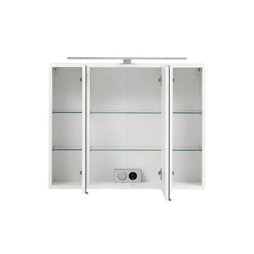 HELD MÖBEL Spiegelschrank »Stockholm«, Höhe: 64 cm, Tiefe: 20 cm, weiß - weiss