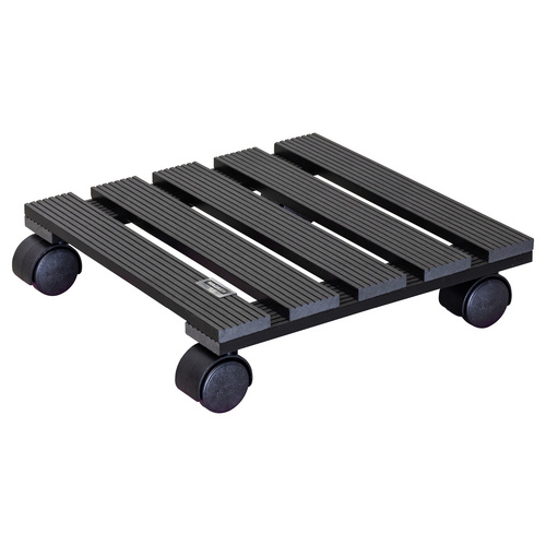 Wagner Multi Pflanzenroller WPC Anthrazit eckig 8,3 cm x 29 cm x 29 cm
