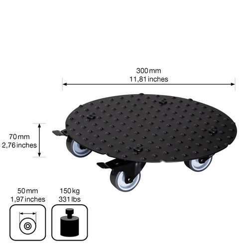 WAGNER SYSTEM Multiroller Ø 30 cm, Meta...