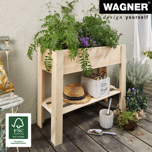 WAGNER SYSTEM Hochbeet, Holz - beige...