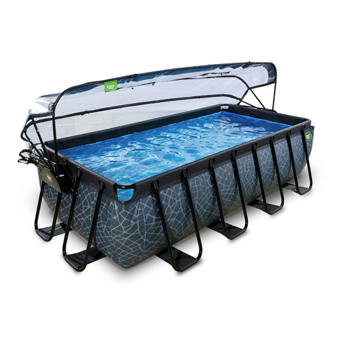 EXIT Toys Pool »Stone Pools«, Breite: 250 cm, 7020 l, grau