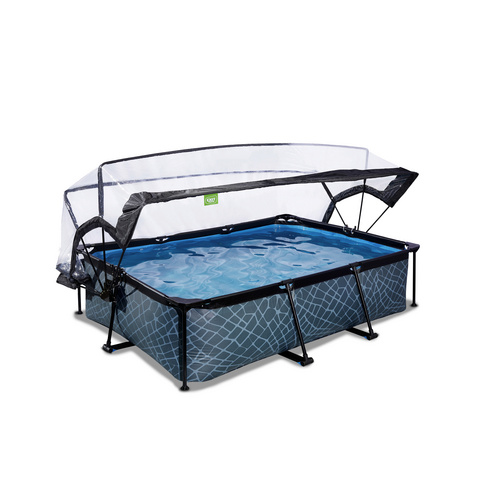 EXIT Toys Pool »Stone Pools«, Breite: 210 cm, 1800 l, grau