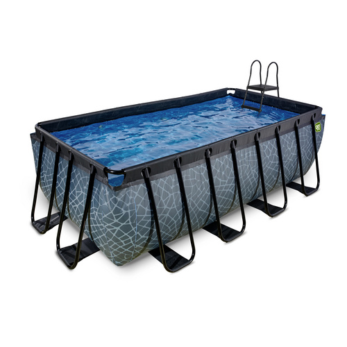 EXIT Toys Pool »Stone Pools«, Breite: 253 cm, 8870 l, grau