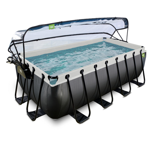 EXIT Toys Pool »Black Leather Pools«, Breite: 253 cm, 8870 l, schwarz