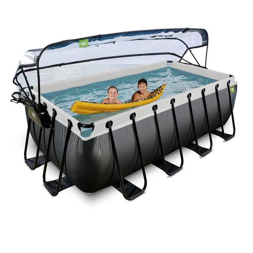 EXIT Toys Pool »Black Leather Pools«, Breite: 253 cm, 8870 l, schwarz