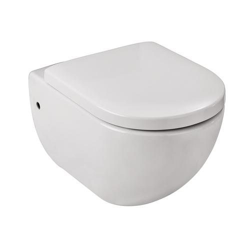 Thumbnail - WENKO WC-Sitz »Exclusive«, Breite: 375 mm, D-Form, Duroplast - weiss