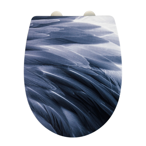 Thumbnail - WENKO WC-Sitz »Relief«, Breite: 365 mm, oval, Thermoplast - bunt