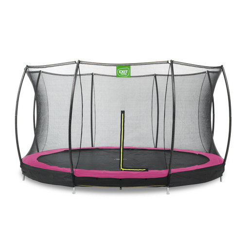 EXIT Toys Trampolin »EXIT Silhouette«, Ø 366 cm, max. Belastung: 120 kg, inkl. Sicherheitsnetz - rosa