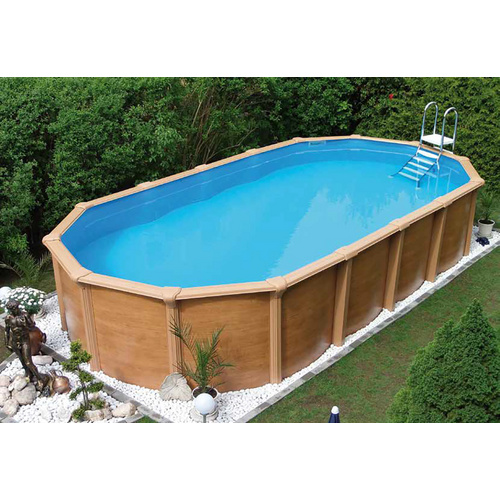 KWAD Stahlwand-Pool »Supreme Set«, 6,1×3,7×1,32 m – braun