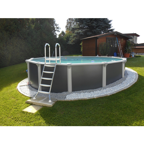 KWAD Stahlwand-Pool »Supreme Set«, 3,6×1,32 m – grau