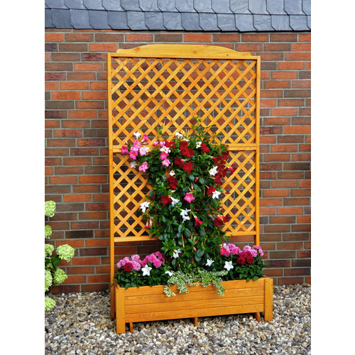 Promadino Holzspalier Romantica mit Pflanzkasten, 120 cm