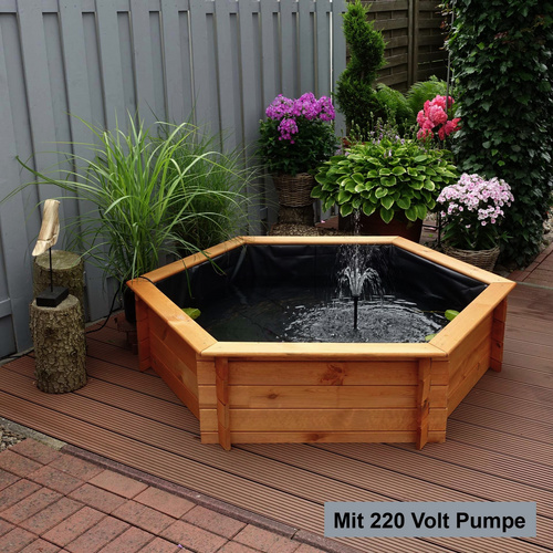 PROMADINO Hochteich, sechseckig, B x L: ...