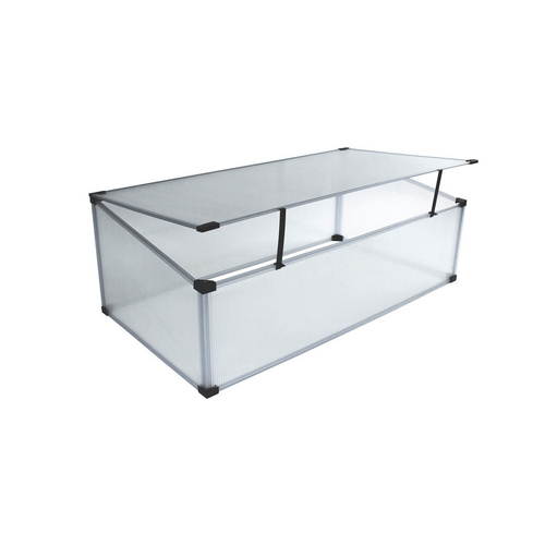Vitavia Frühbeet Feronia aluminiumfarben/transparent 57 x 98 x 36 cm