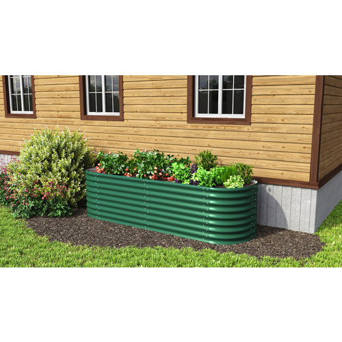 VITAVIA Hochbeeterweiterung, Länge: 80 cm, Zincalume® - gruen Rabatt: 8 %