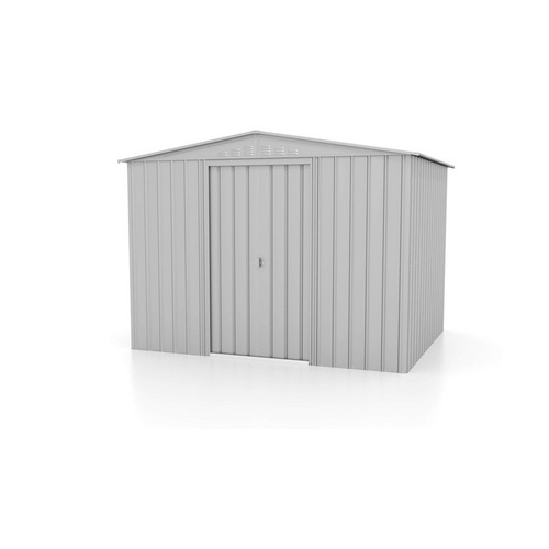 Globel Gerätehaus »Tower«, Stahl, Satteldach, 6,99 m², BxT: 308 x 247 cm, silber metallic - silberfarben Rabatt: 10 %