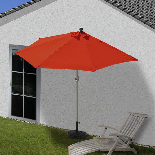 MVG Sonnenschirm »MVG-HA004«, 260 x 135 cm, mit Ständer - orange