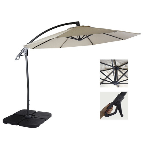 Thumbnail - MVG Ampelschirm »MVG-D14«, 300 x 300 cm, mit Schirmständer, neigbar - weiss