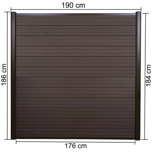 MVG WPC-Sichtschutz »MVG-HA018«, 1x Ba...