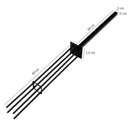 MVG WPC-Sichtschutz »MVG-HA018«, Erweiterungselement, 1,85 m - schwarz