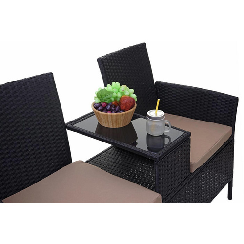 MVG Loungeset »MVG-E24«, Stahl/Glas/Ku...