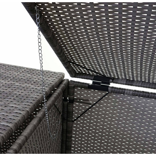 Thumbnail - MVG Mülltonnenverkleidung »MVG-E35«, BxHxT: 130 x 176 x 131 cm, Poly-Rattan, 2 x 120 L - grau