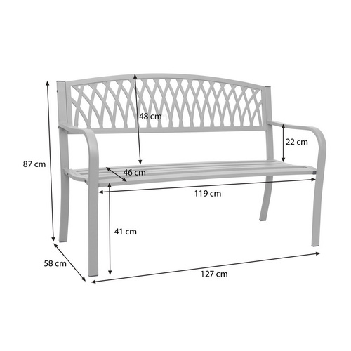 MVG Gartenbank »MVG-F54«, BxHxT: 127 x...