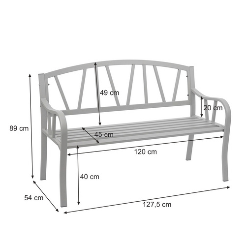 MVG Gartenbank »MVG-F53«, BxHxT: 128 x...