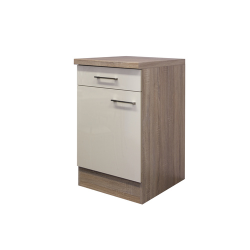 Flex-Well Exclusiv Unterschrank Nepal 50 cm Kaschmir Glanz-Sonoma Eiche