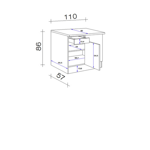 Flex-Well Eckunterschrank »Riva«, Ansc...