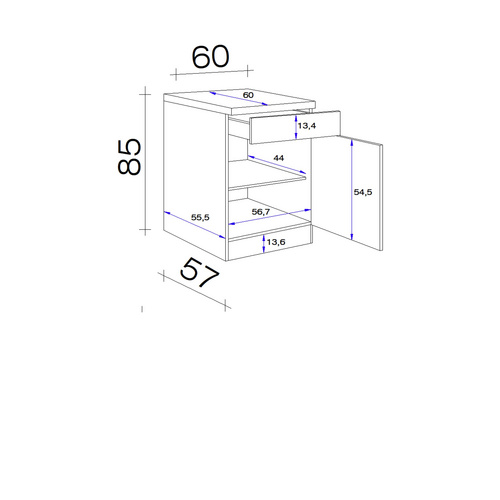 Flex-Well Küchenunterschrank »Nano«, ...