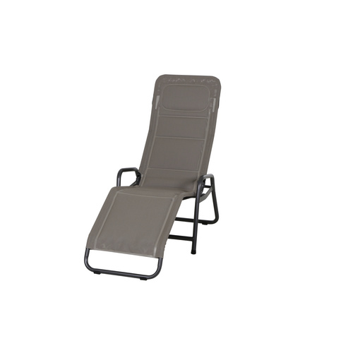 Siena Garden Gartenliege Fano, Stahl/Textil, verstellbar, inkl. Auflage