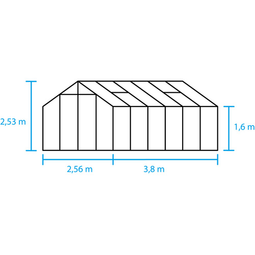 HALLS Gewächshaus »Blockley«, schwarz...