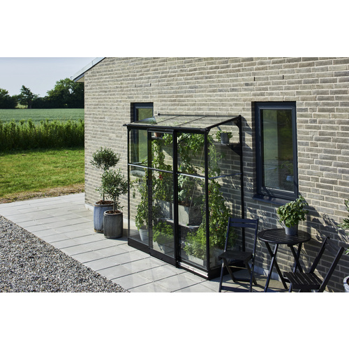 HALLS Gewächshaus »Qube Lean-to«, sch...