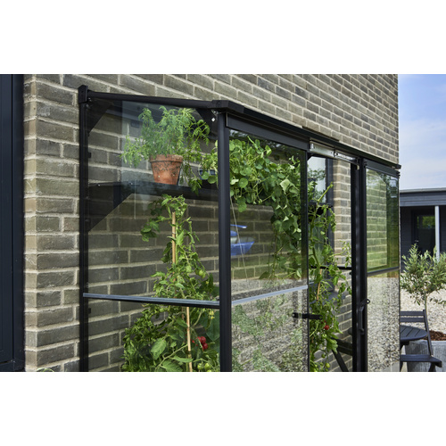 HALLS Gewächshaus »Qube Lean-to«, sch...
