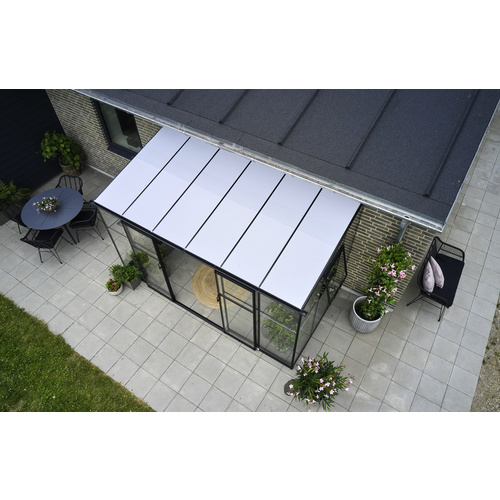 HALLS Gewächshaus »Qube Lean-to«, sch...